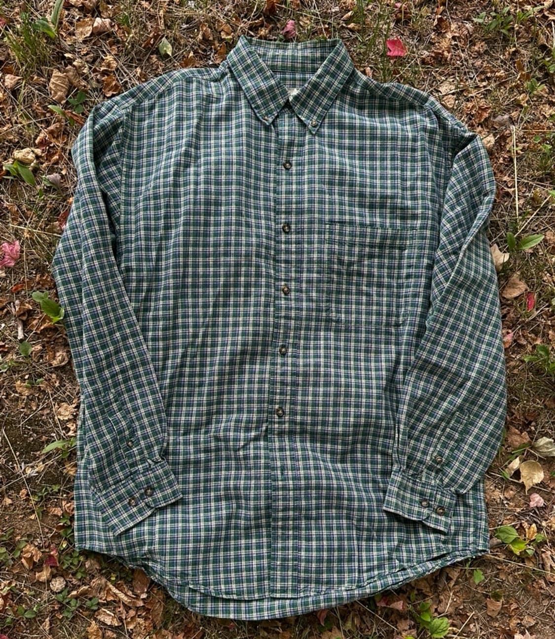 Eddie Bauer 90‘s button down check shirt 상품이미지1