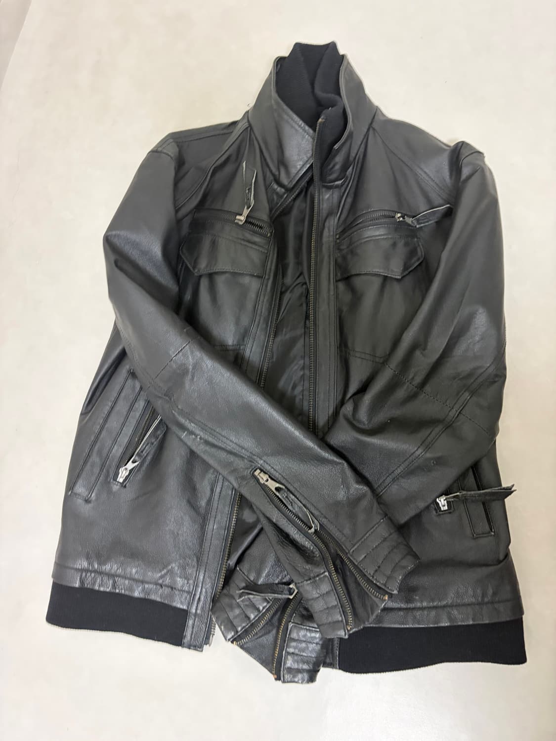 페이크레더 자켓 상품이미지1