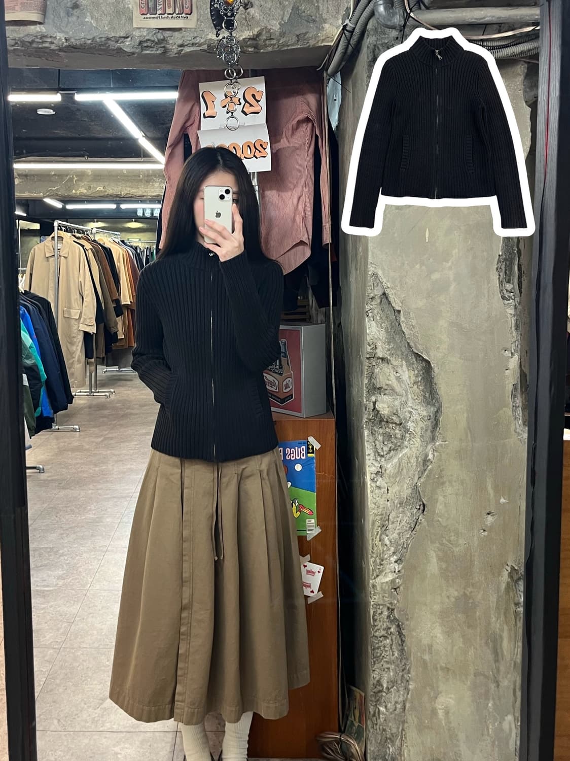 랄프로렌 니트 집업 블랙 XS #csz2956 상품이미지1