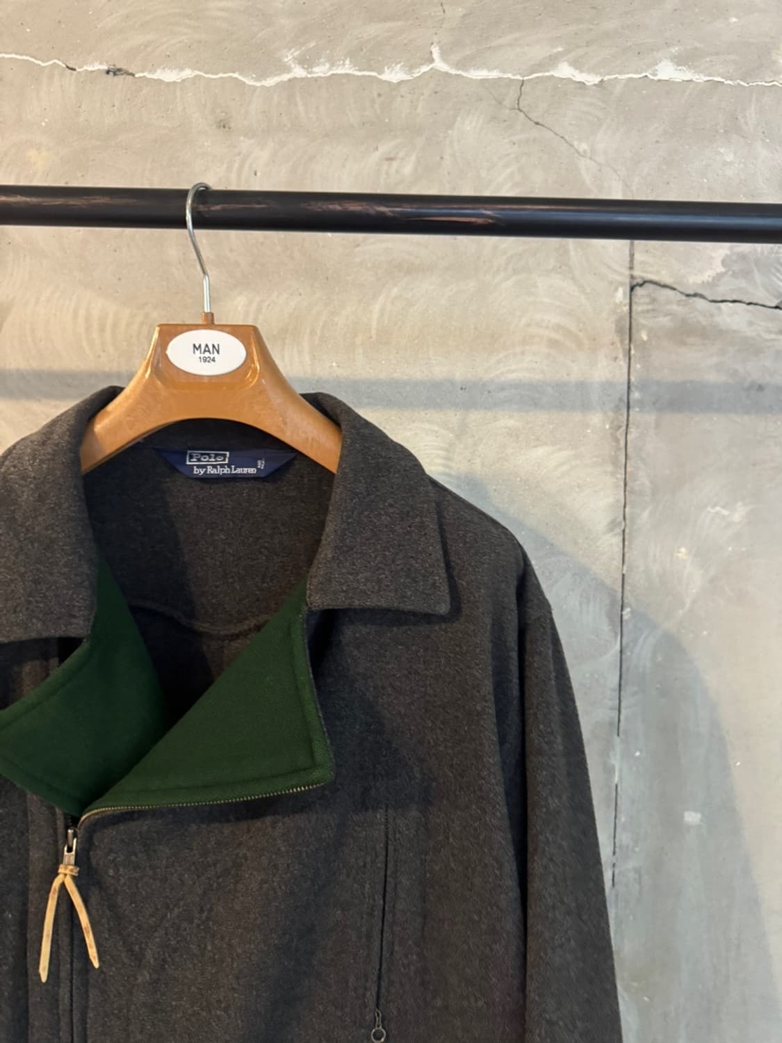 폴로 랄프로렌 펠트울 라이더 자켓 100 상품이미지3