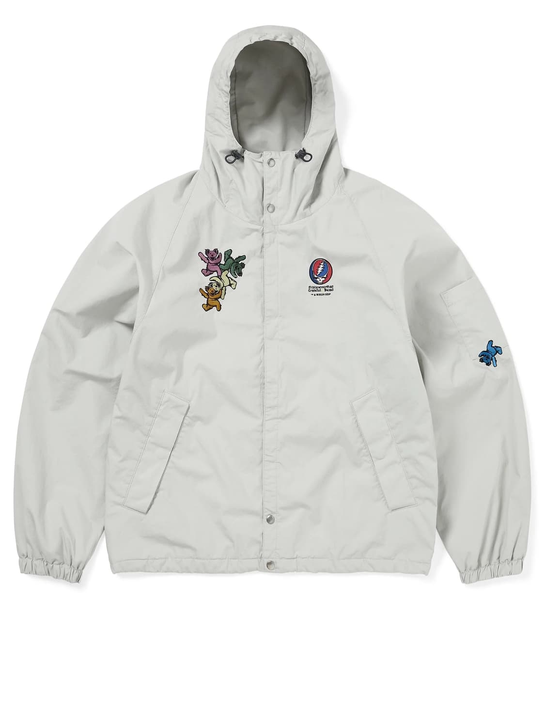 S M L 디스이즈네버댓 그레이트풀데드 gd 댄싱 베어 자켓 화이트 상품이미지1