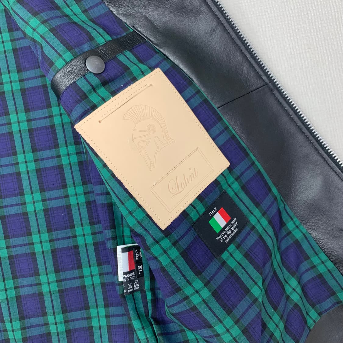 론트 싱글 라이더 양가죽 자켓(XL/블랙) 레더 싱글 자켓 상품이미지8