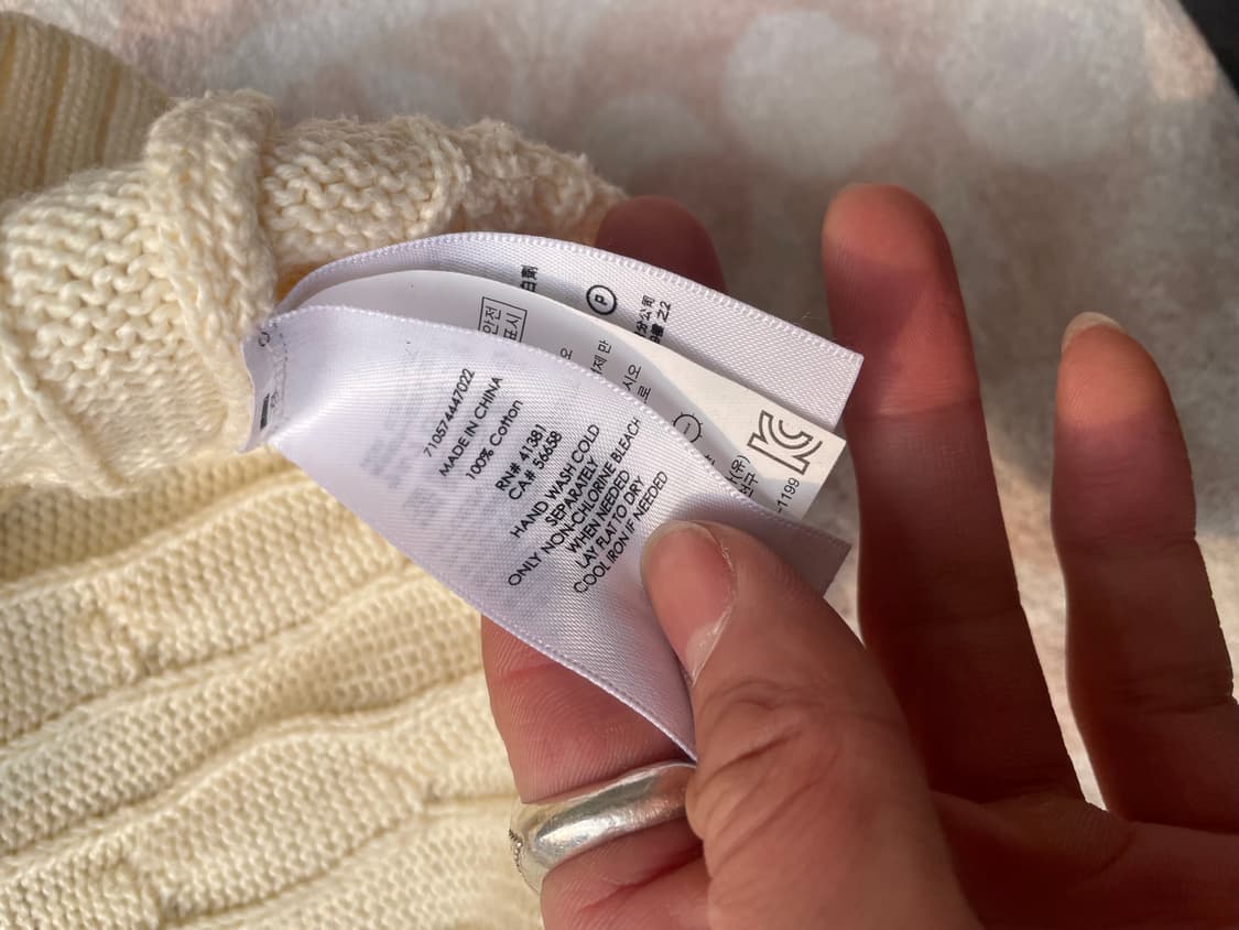 Polo Ralph Lauren 아이보리 케이블 니트 상품이미지6