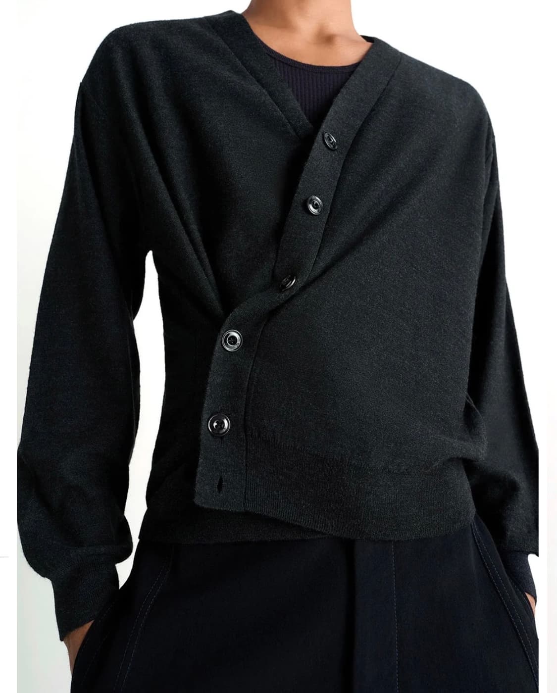 (L) 25fw 르메르 릴렉스 트위스티드 가디건 상품이미지1