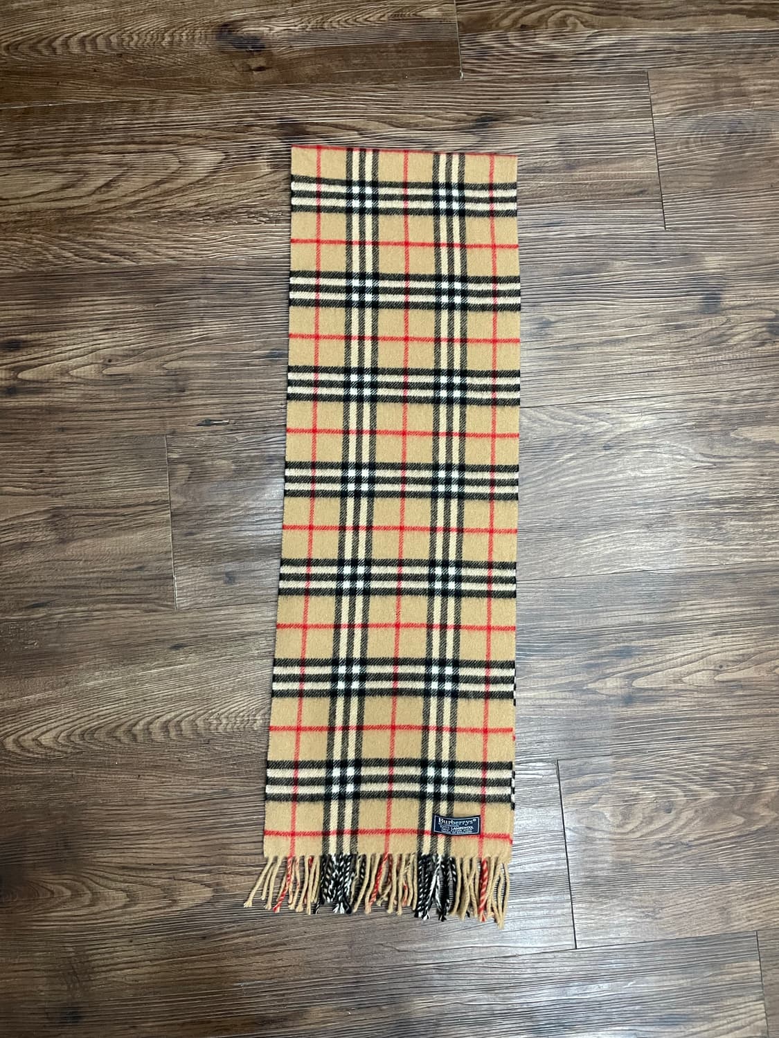 버버리 램스울 노바체크 쁘띠 머플러 목도리 베이지 상품이미지4