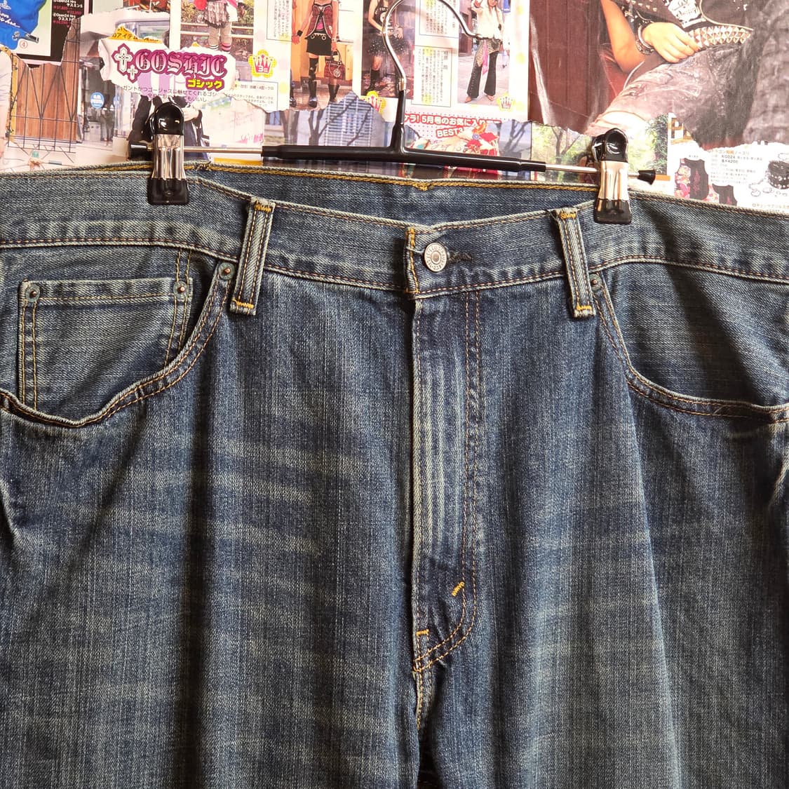 리바이스 505 워싱 데님 팬츠 상품이미지7