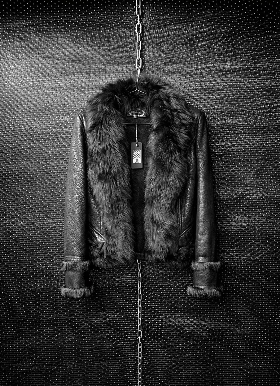 Shalang 퍼 레더자켓 상품이미지1