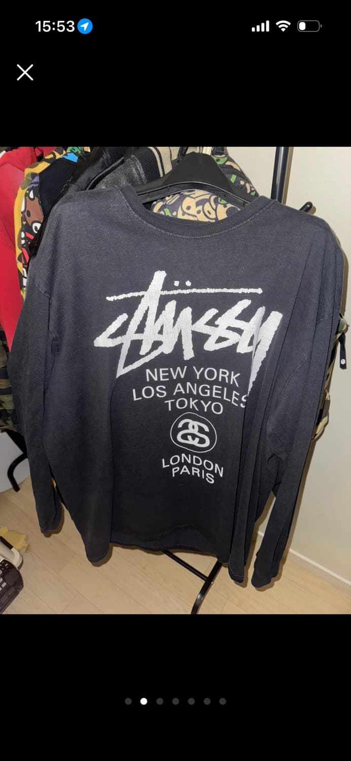 스투시 월드투어 롱슬리브 XL 상품이미지1