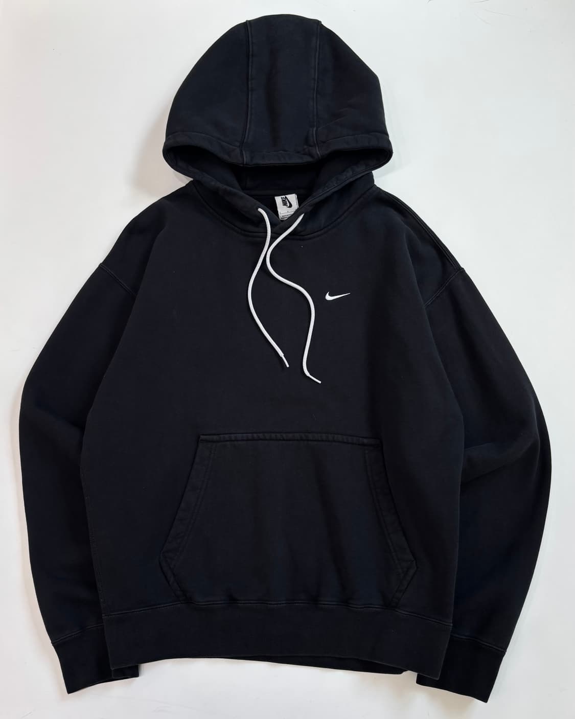 NIKE 나이키 NRG 스우시 로고 블랙 후드티 상품이미지1