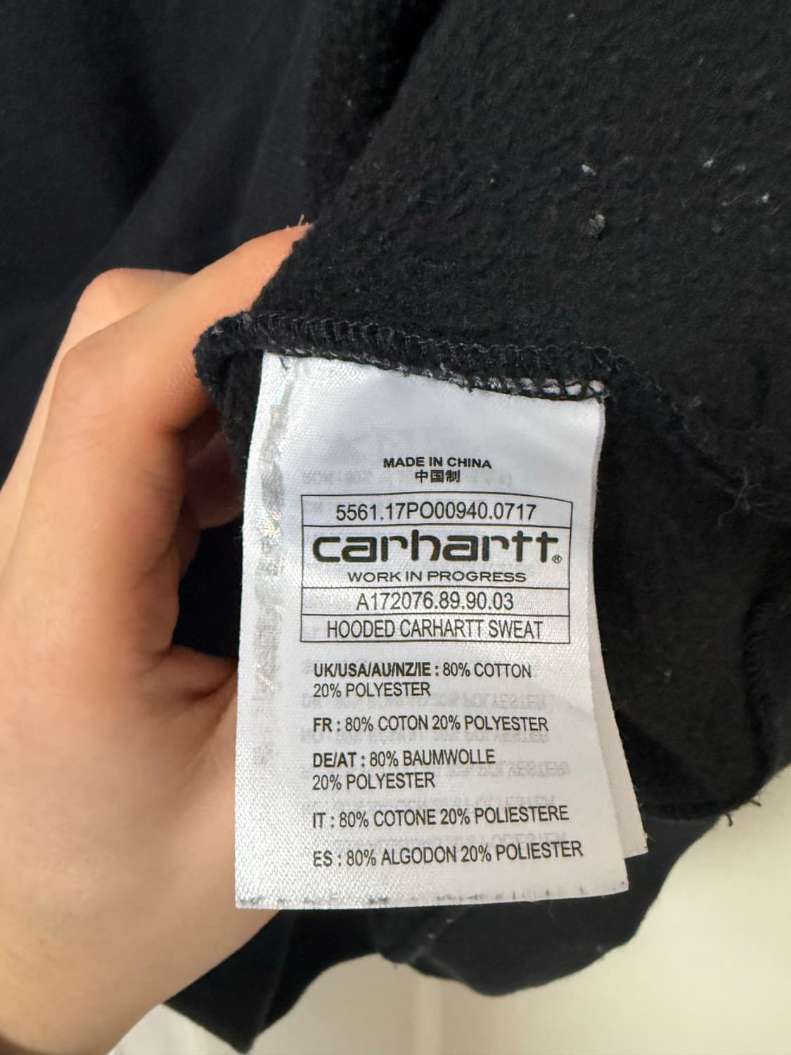 칼하트 wip 후드 상품이미지4