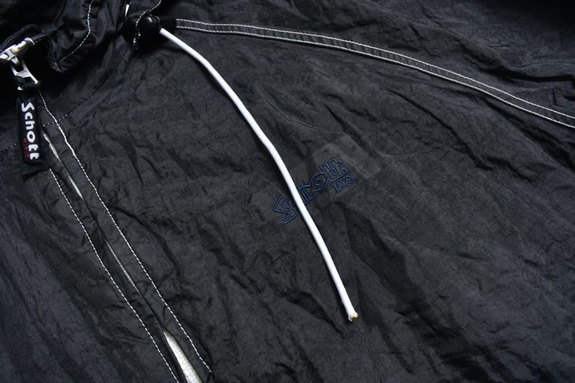 SCHOTT 쇼트 바람막이 후드 집업 자켓 N0972 상품이미지5