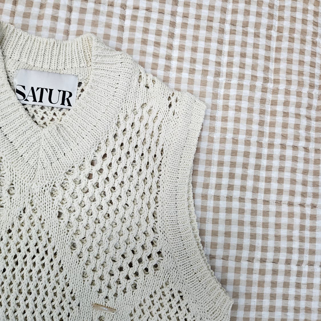 세터 펀칭 니트 조끼 남자100 상품이미지4