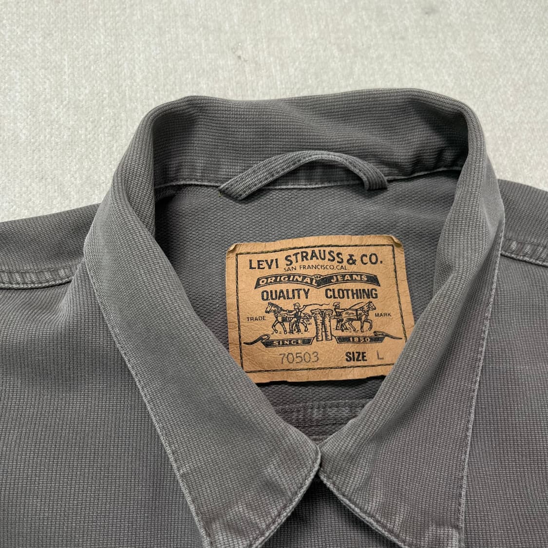 100 리바이스 made in ltay 코듀로이 트러커 자켓 상품이미지2