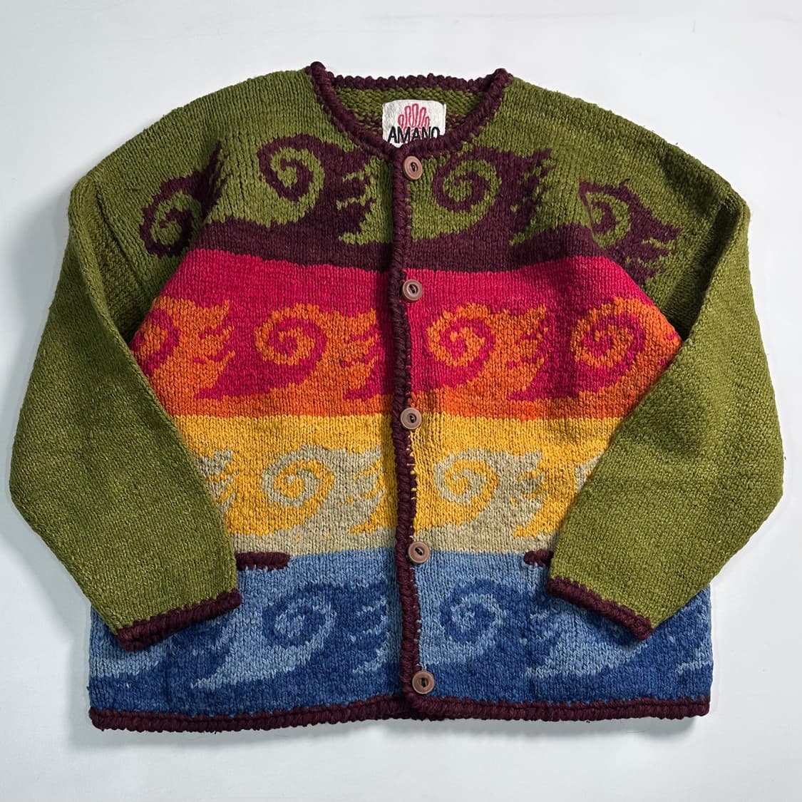 Amano 빅 웨이브 울 가디건   상품이미지1