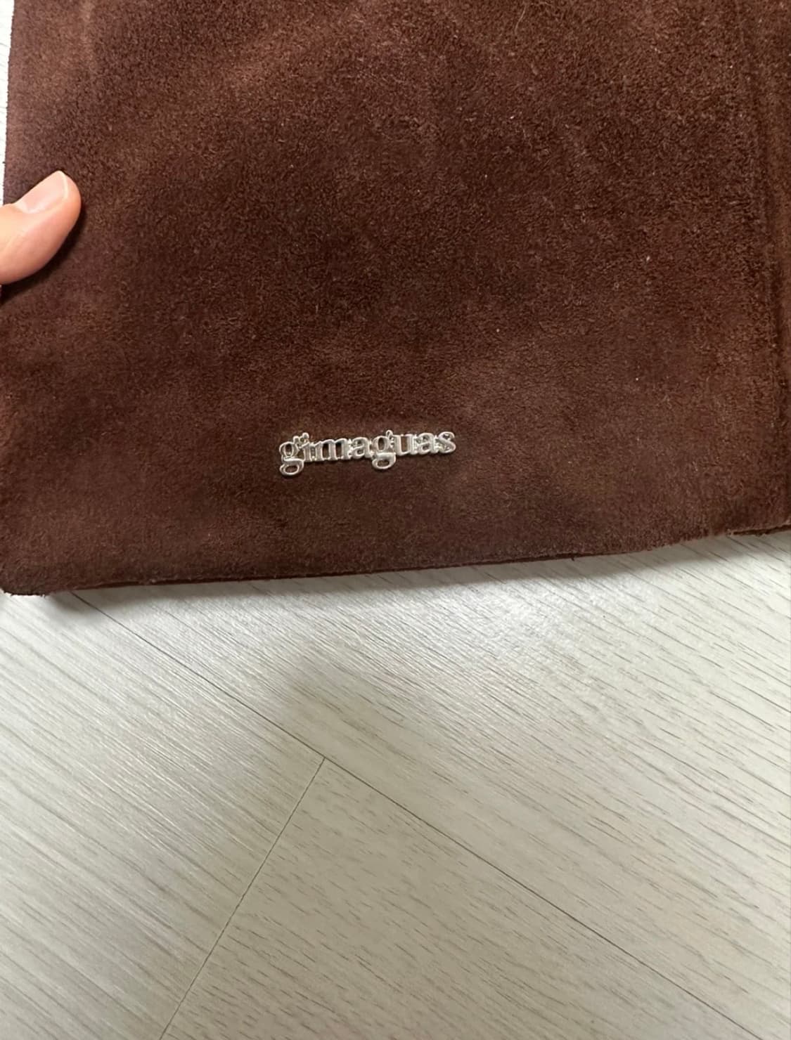 Gimaguas 블랑카 스웨이드 숄더백 브라운 상품이미지4