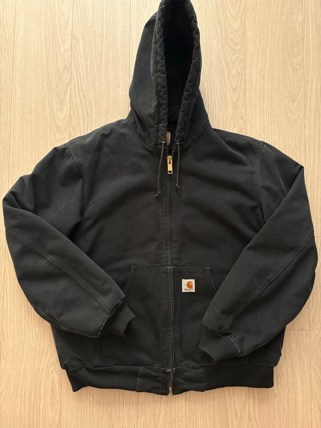 칼하트 덕 액티브 자켓 블랙 blk m made in usa 상품이미지1