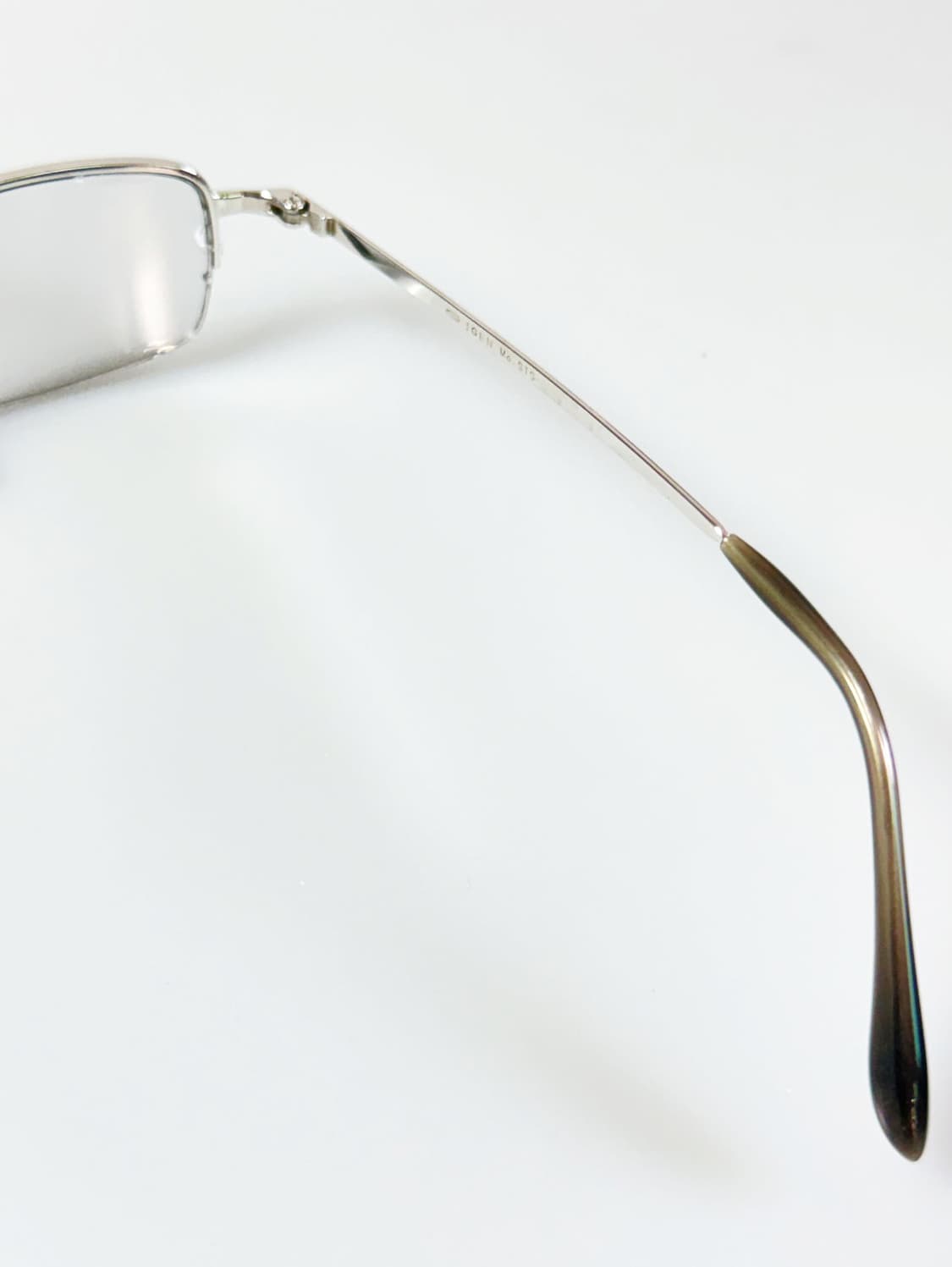 IGEN 실버 반무테 스퀘어 메탈 프레임 빈티지 안경 상품이미지6