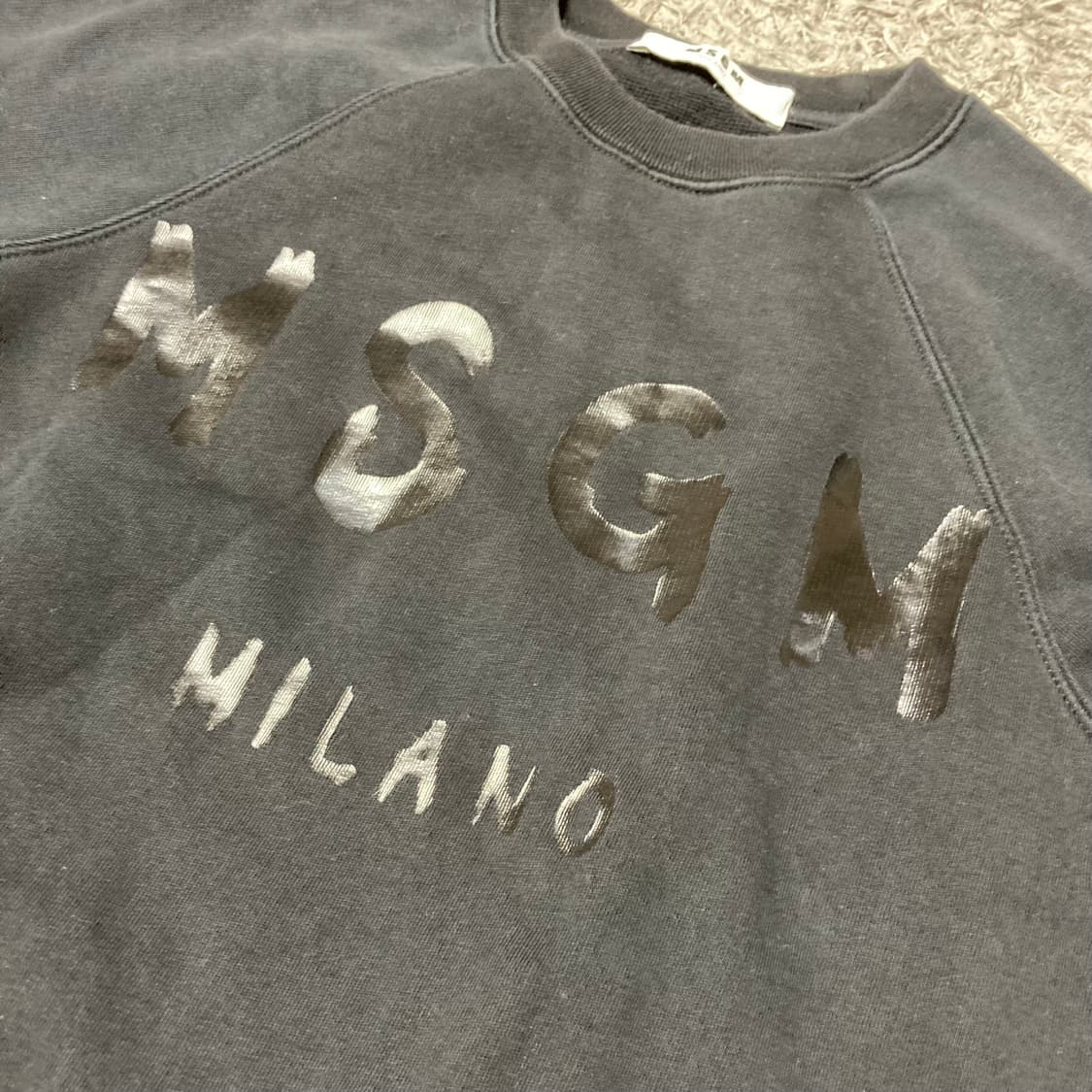 MSGM 블랙 레터링 맨투맨 상품이미지5