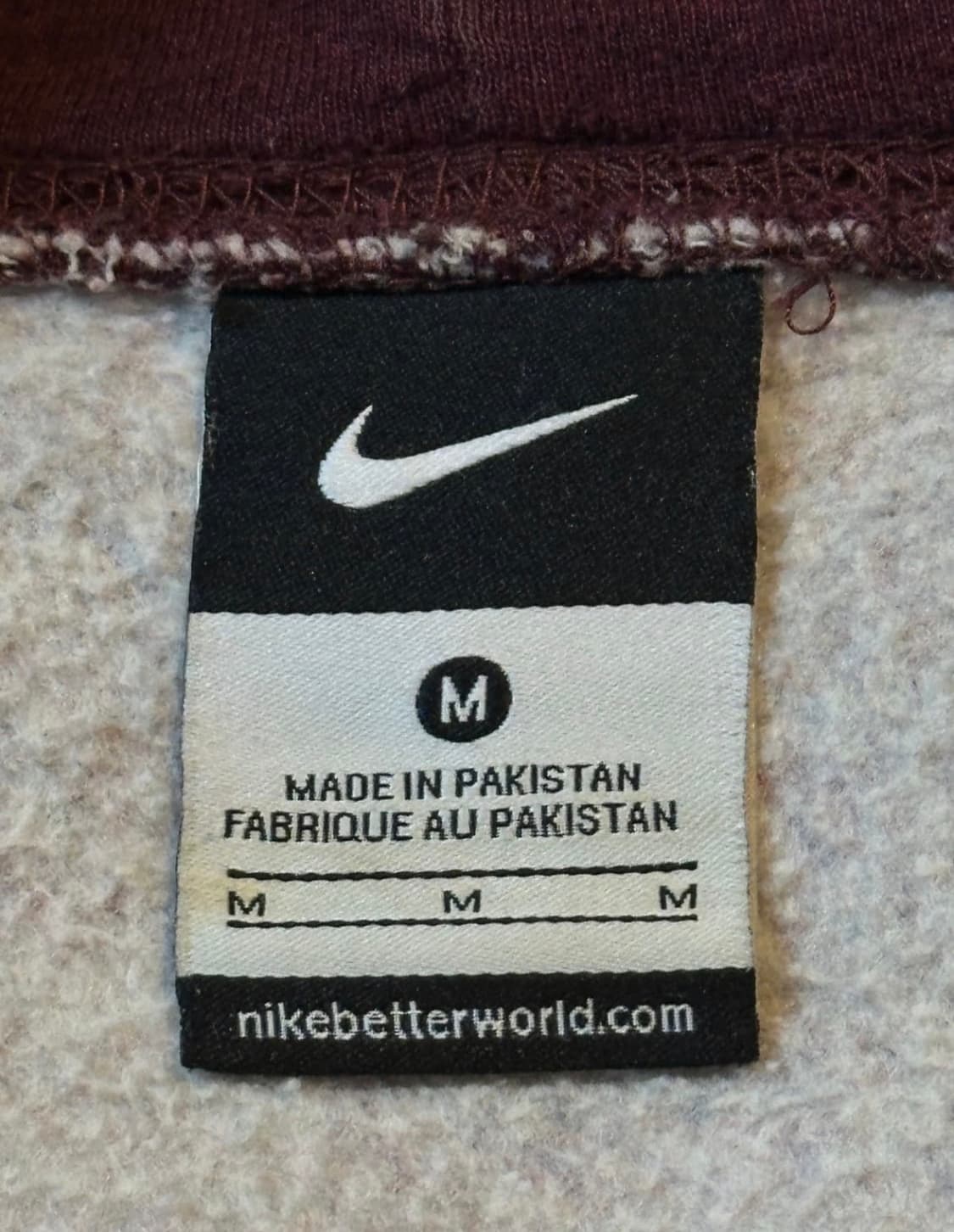 나이키 스우시 남녀공용 후드티 버건디 상품이미지5