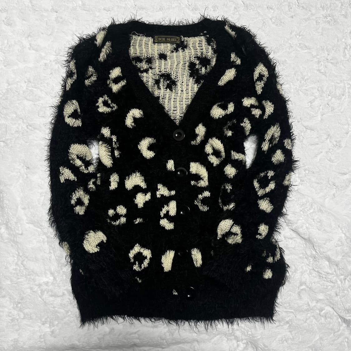 세실맥비 갸루 호피 가디건 상품이미지1