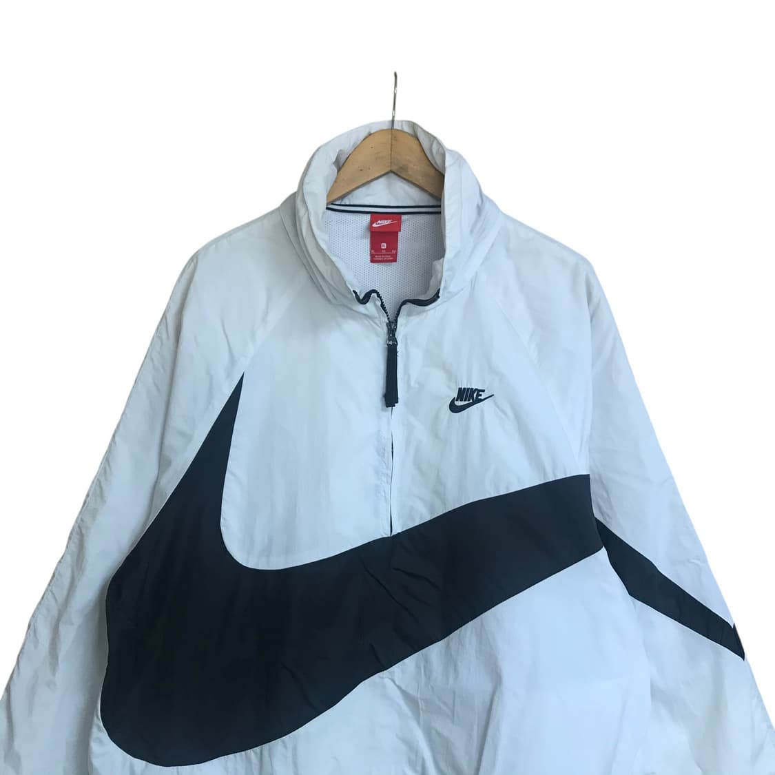 나이키 윈드브레이커 흰색 빅로고 아노락 바막 상품이미지2