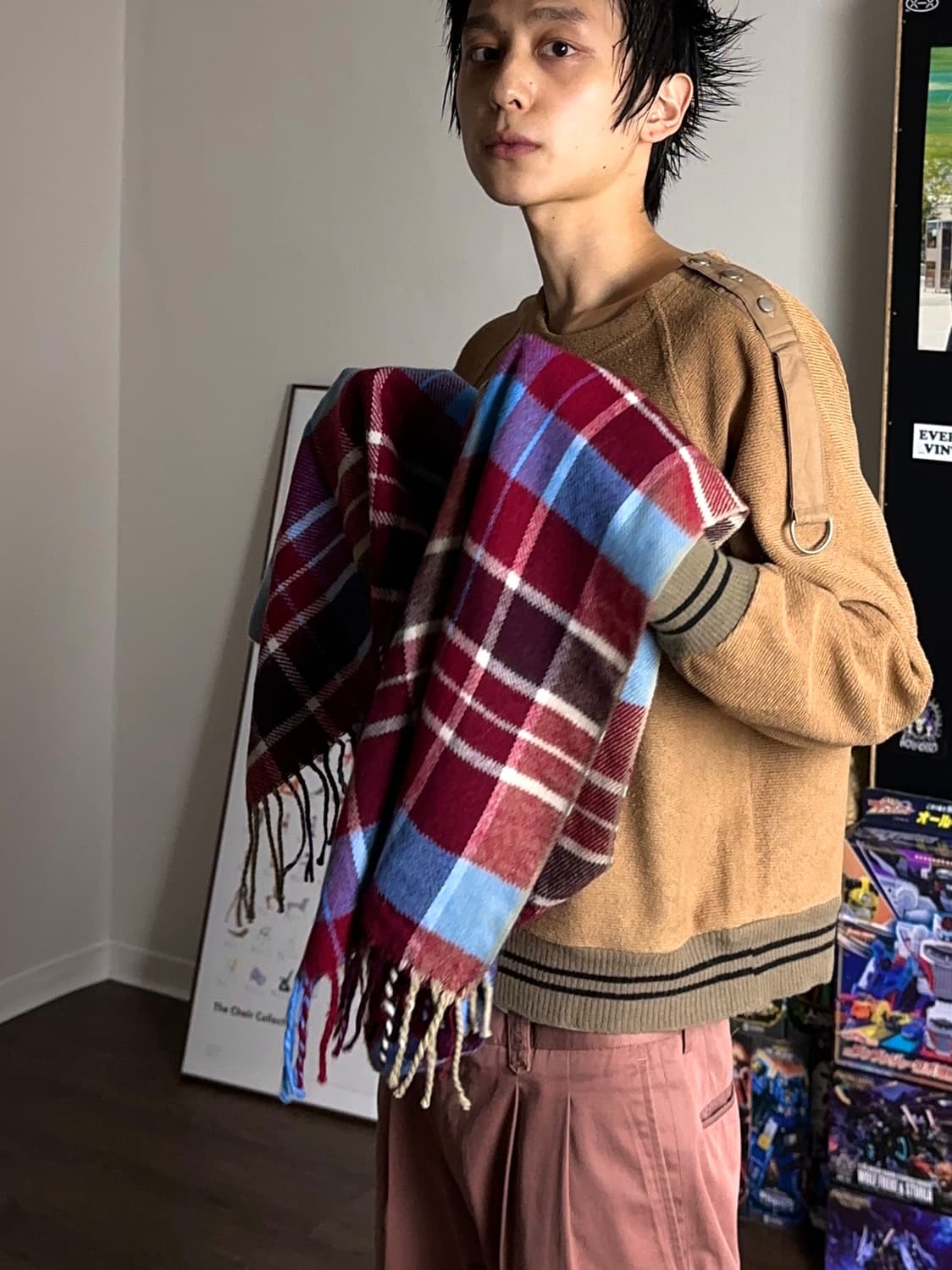 Arnold Farmer 플레이드 체크 머플러 상품이미지2