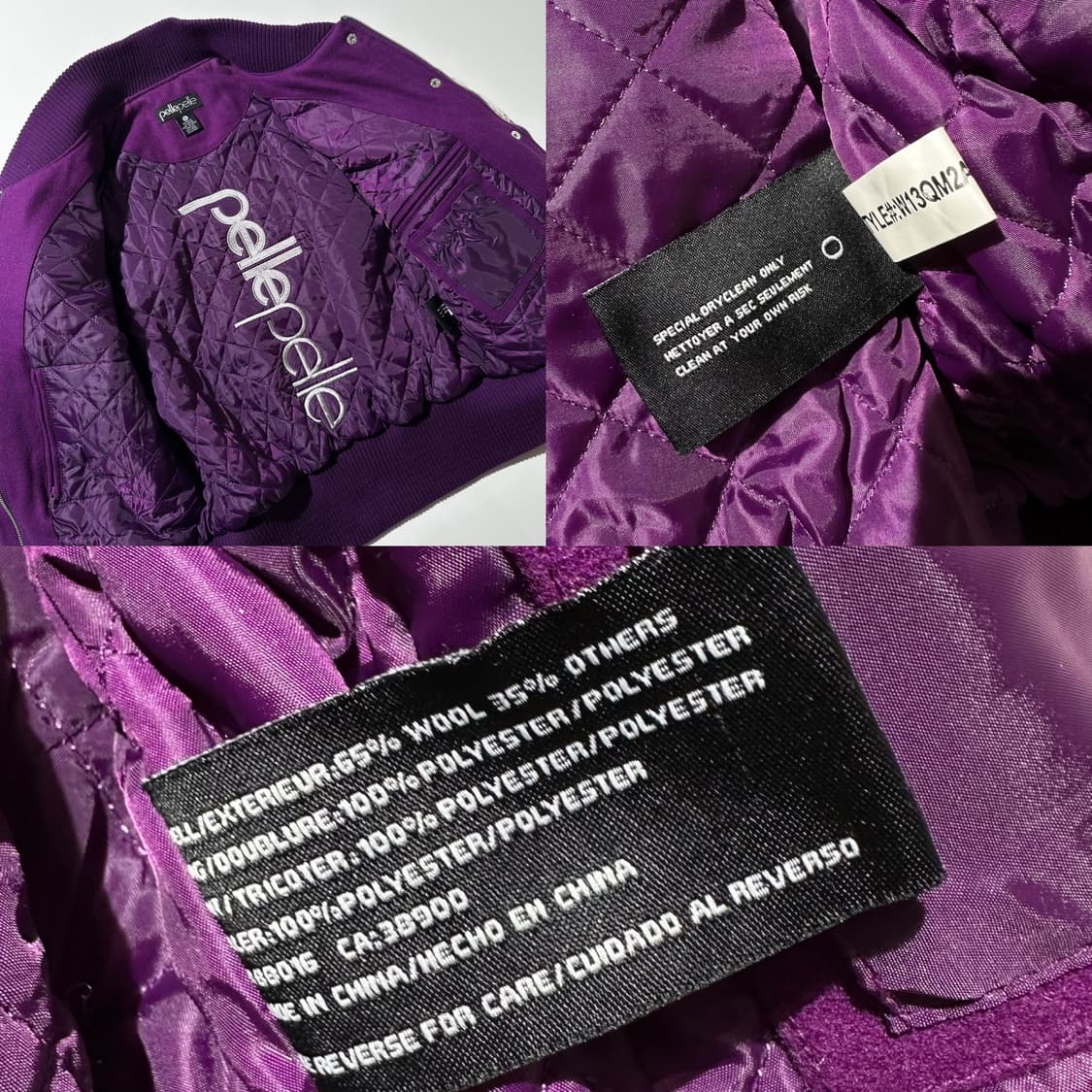 펠레펠레 스터드 울 바시티 자켓 상품이미지9