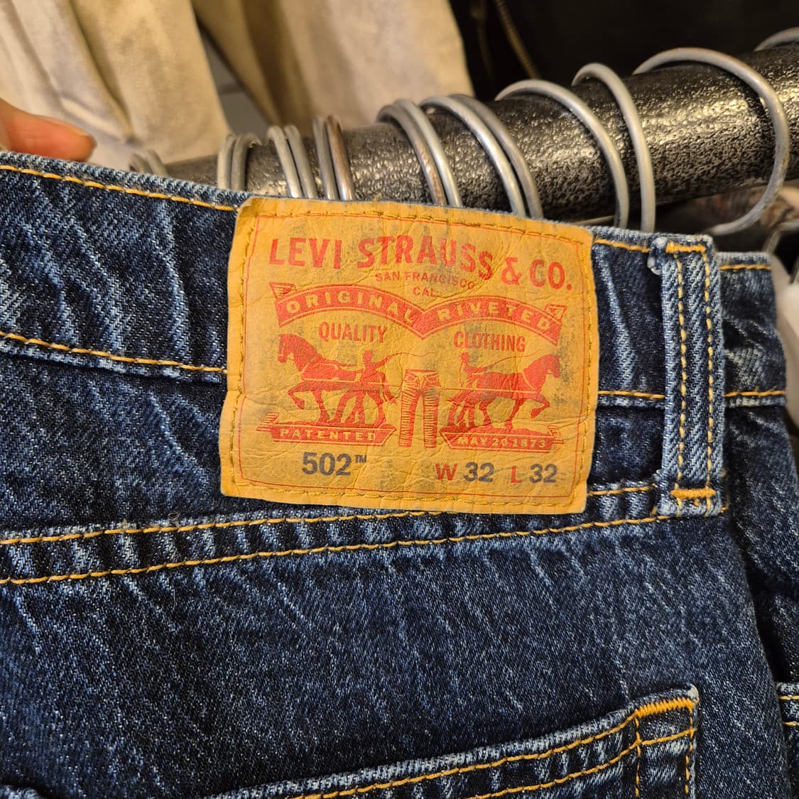 32인치 리바이스 502 진청바지  상품이미지3