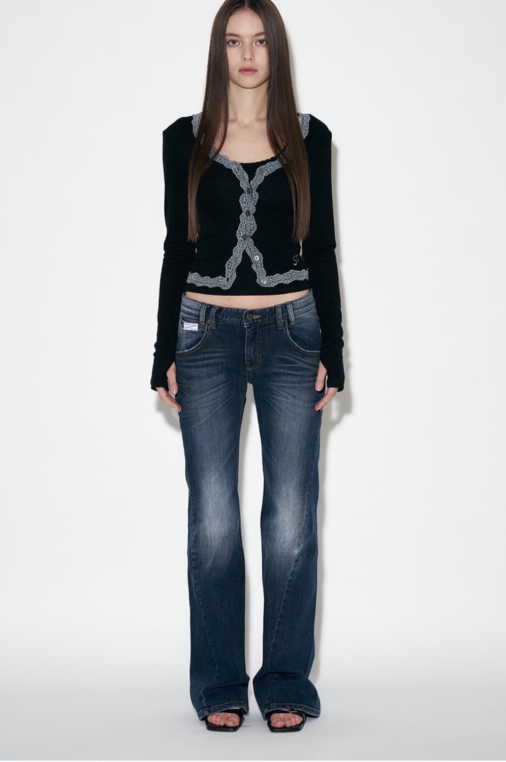 플리즈노팔로우 Mila Lace Long Sleeve Top 상품이미지3