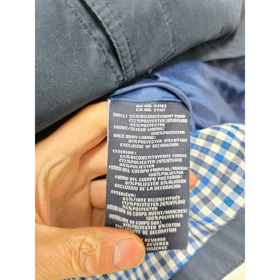 택포) 타미힐피거 네이비 집업 자켓 L 상품이미지3