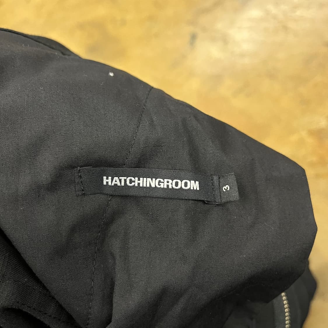 [ 정품/3 ] 해칭룸 지퍼 카고 워크 팬츠 블랙 b14 상품이미지4