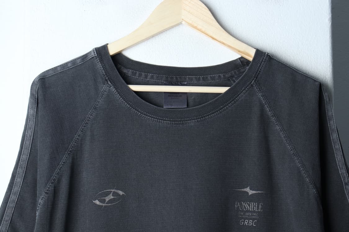 (XL-2XL) 고스트 리퍼블릭 반팔 티셔츠 빅사이즈 차콜-H32869 상품이미지3