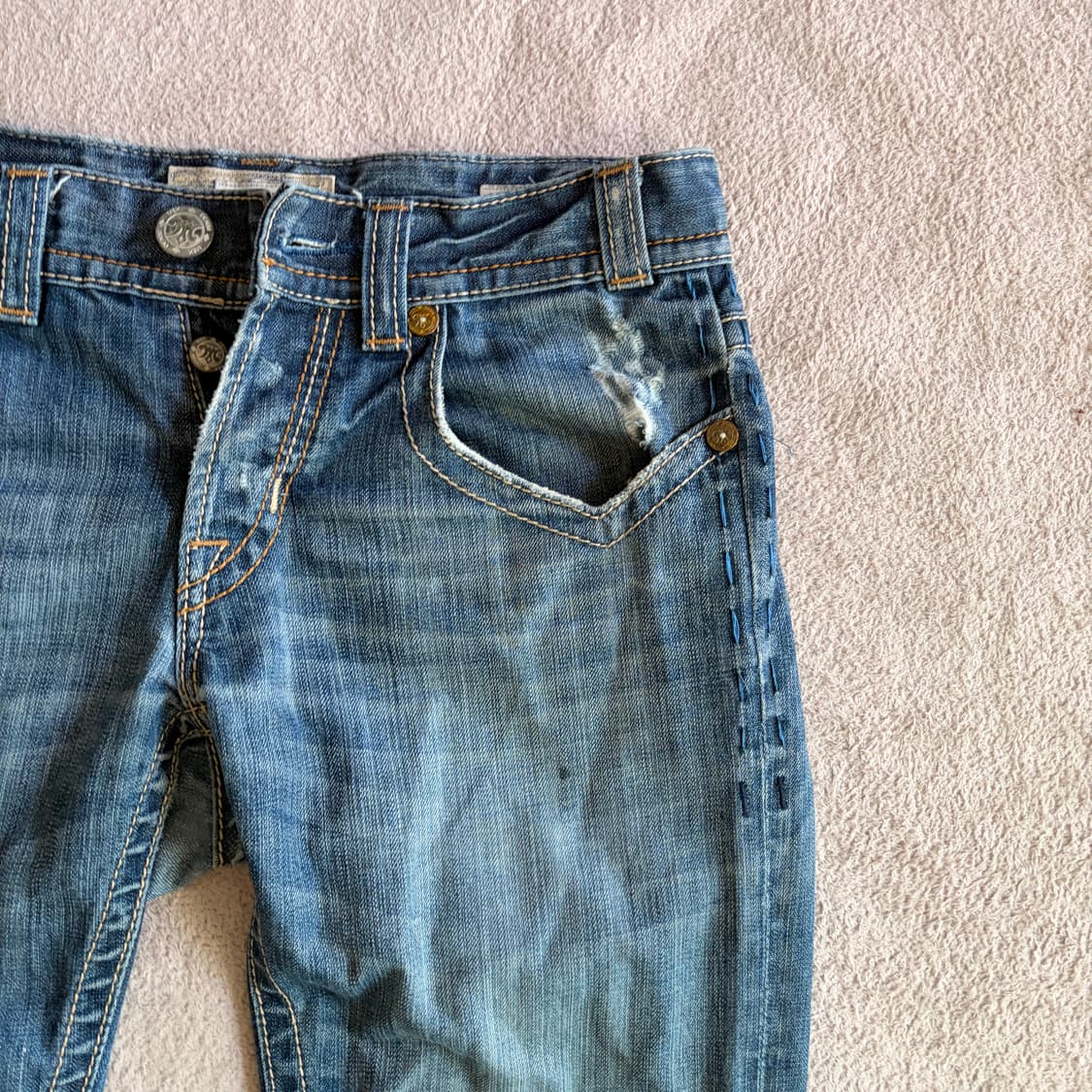 MEK DENIM USA 와이드 부츠컷 데님팬츠 상품이미지5