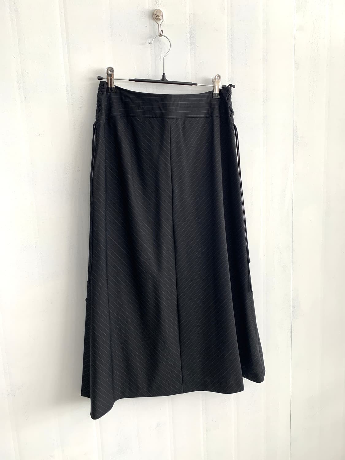 Black Side Lace-Up Long Skirt 상품이미지1
