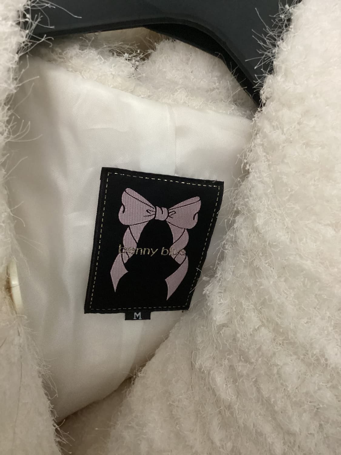 갸루 아이보리 퍼 코트 상품이미지6