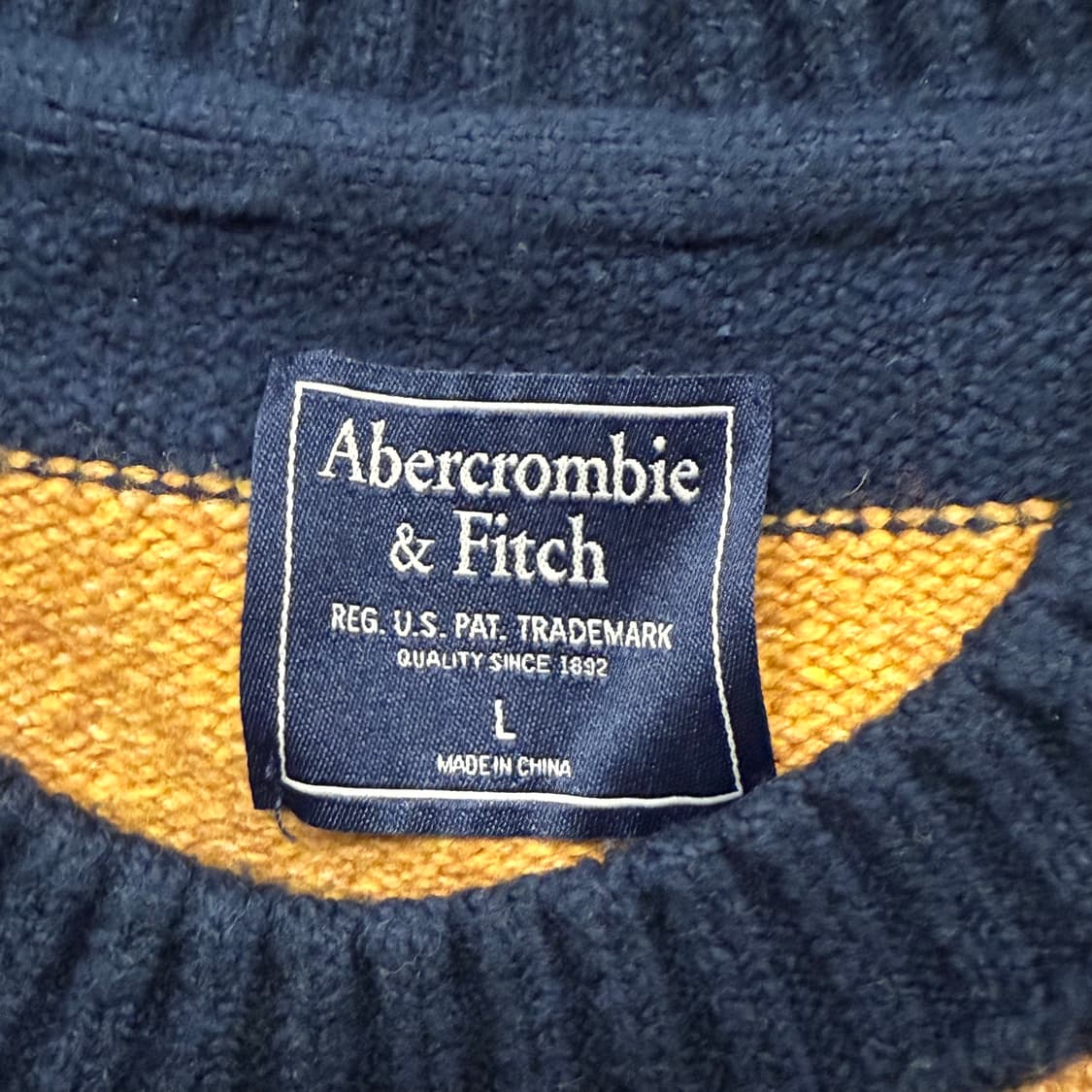 아베크롬비 오렌지 네이비 니트 상품이미지5