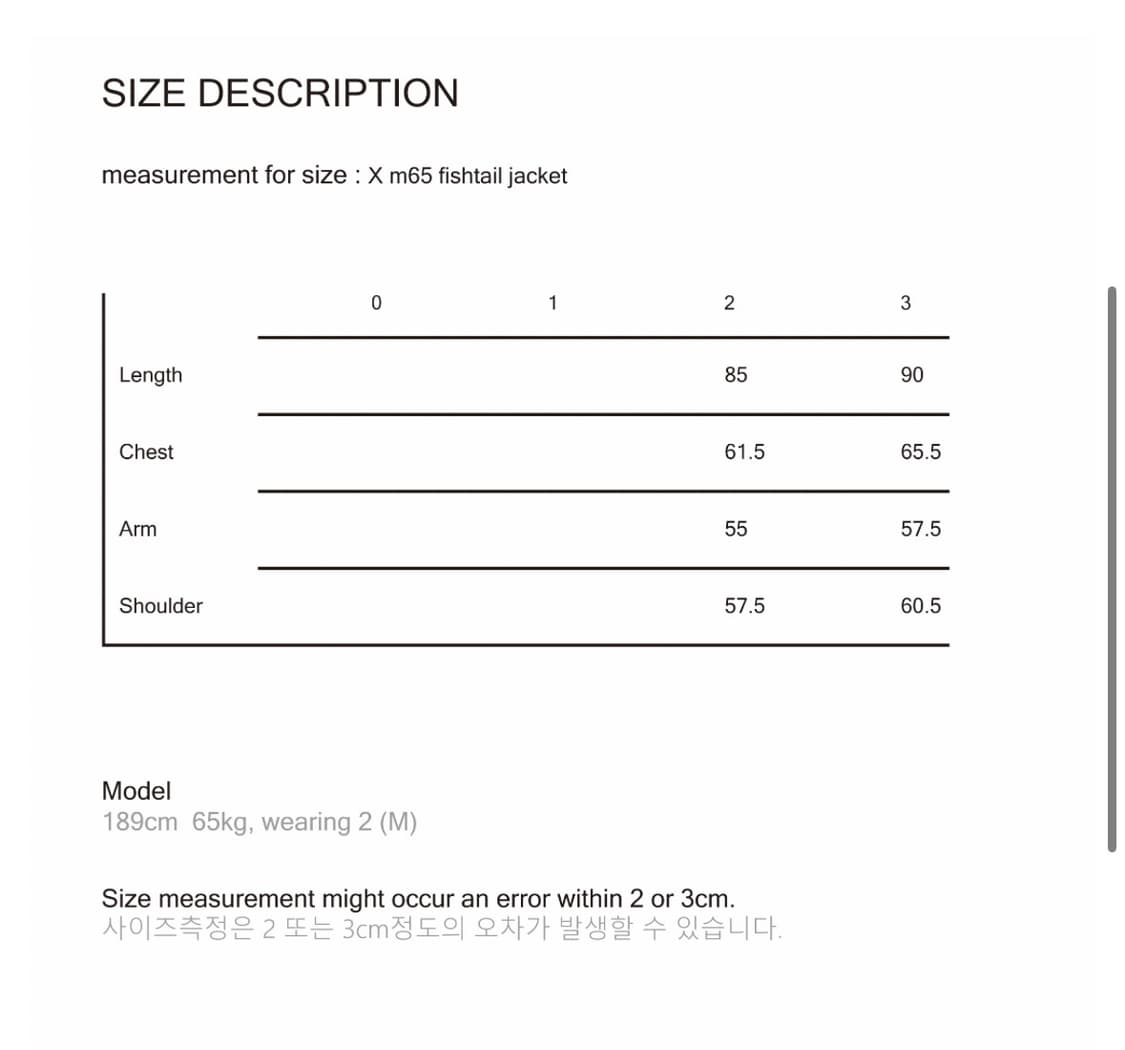 2)kangjeongseok m65 fishtail jacket 상품이미지3