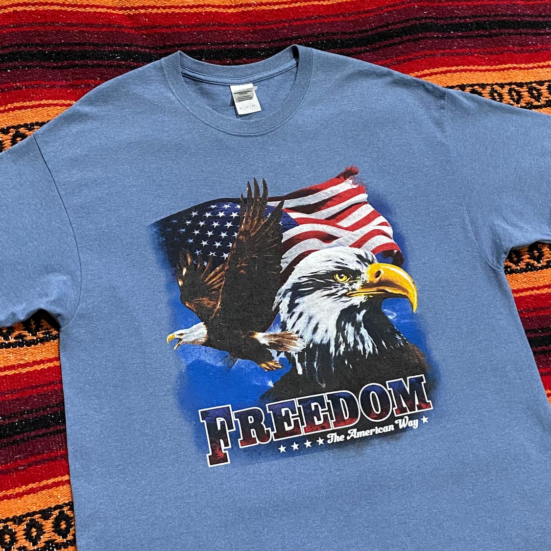 미국빈티지 프리덤 성조기독수리 반팔티 상품이미지4