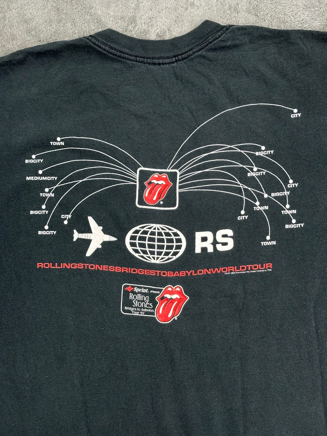 1997‘ Rolling Stones  로드 투 바빌론 투어 티셔츠 L 상품이미지4