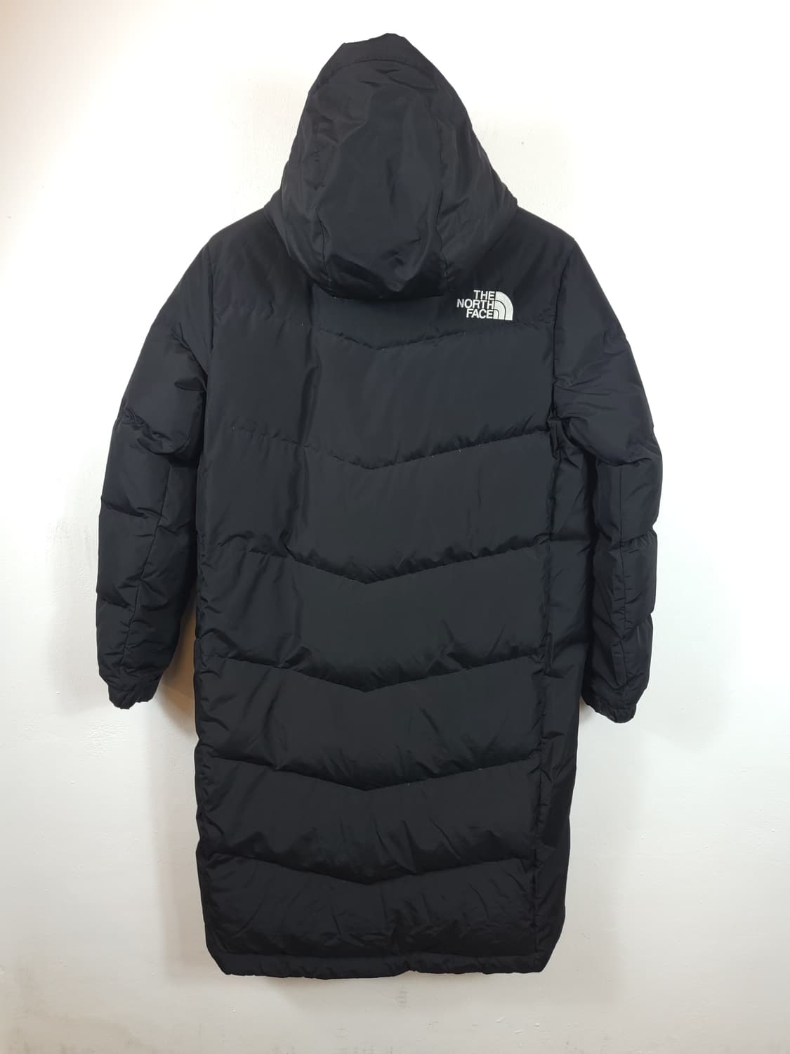 노스페이스 구스다운 롱패딩 블랙 85 XS 새제품급 상품이미지4