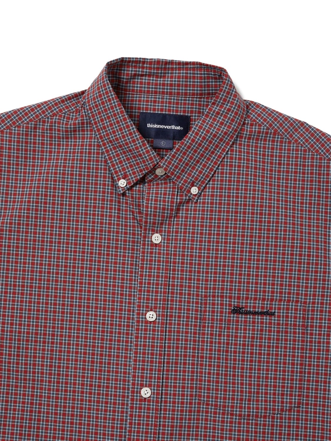 Lightweight Plaid Shirt Red 상품이미지2
