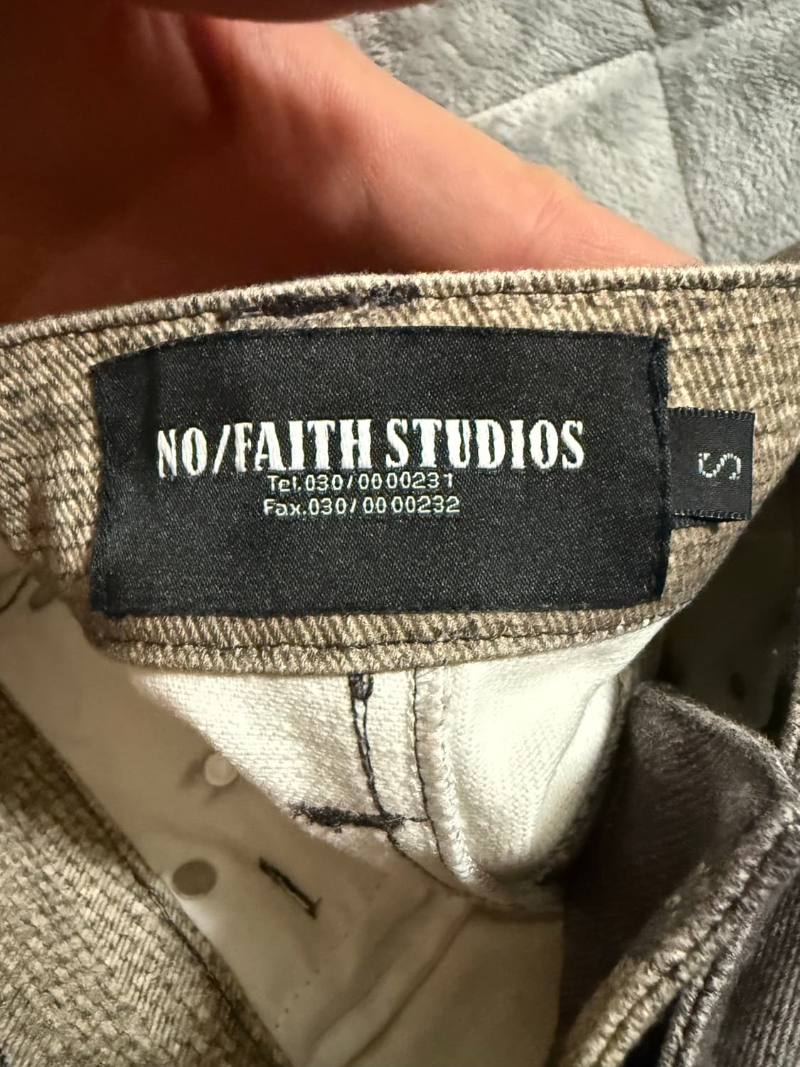 Nofaith Studios 프린티드 데님팬츠 S사이즈 상품이미지3