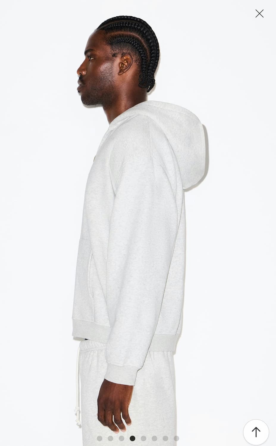 SKIMS 스킴스 후드집업 라이트그레이 S사이즈 상품이미지2