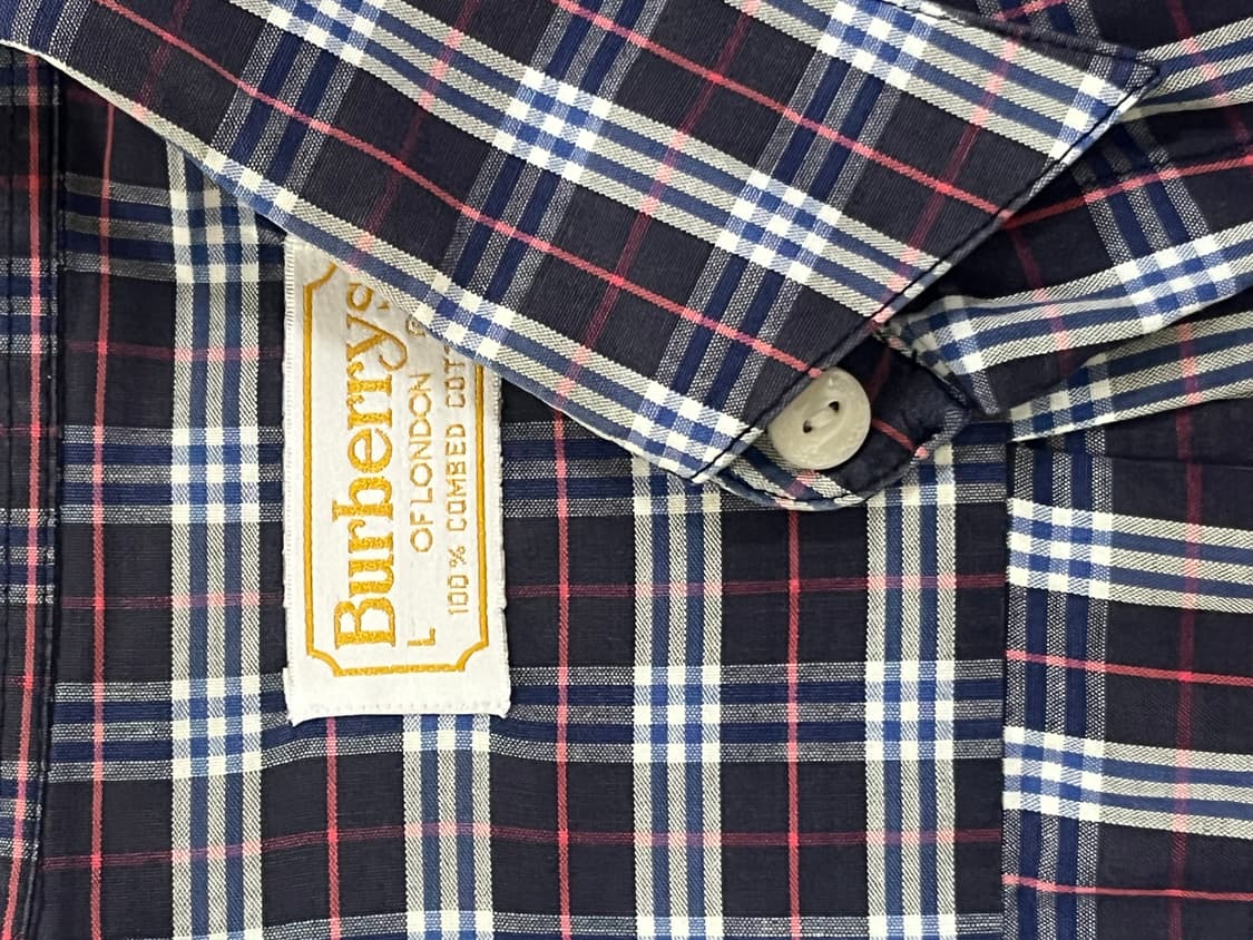 Bunerry of London 빈티지 체크 셔츠 L (90s) 상품이미지3
