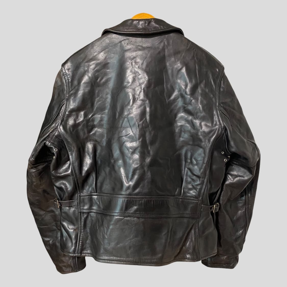 (38)에어로레더 하프벨트 홀스하이드 자켓 상품이미지7