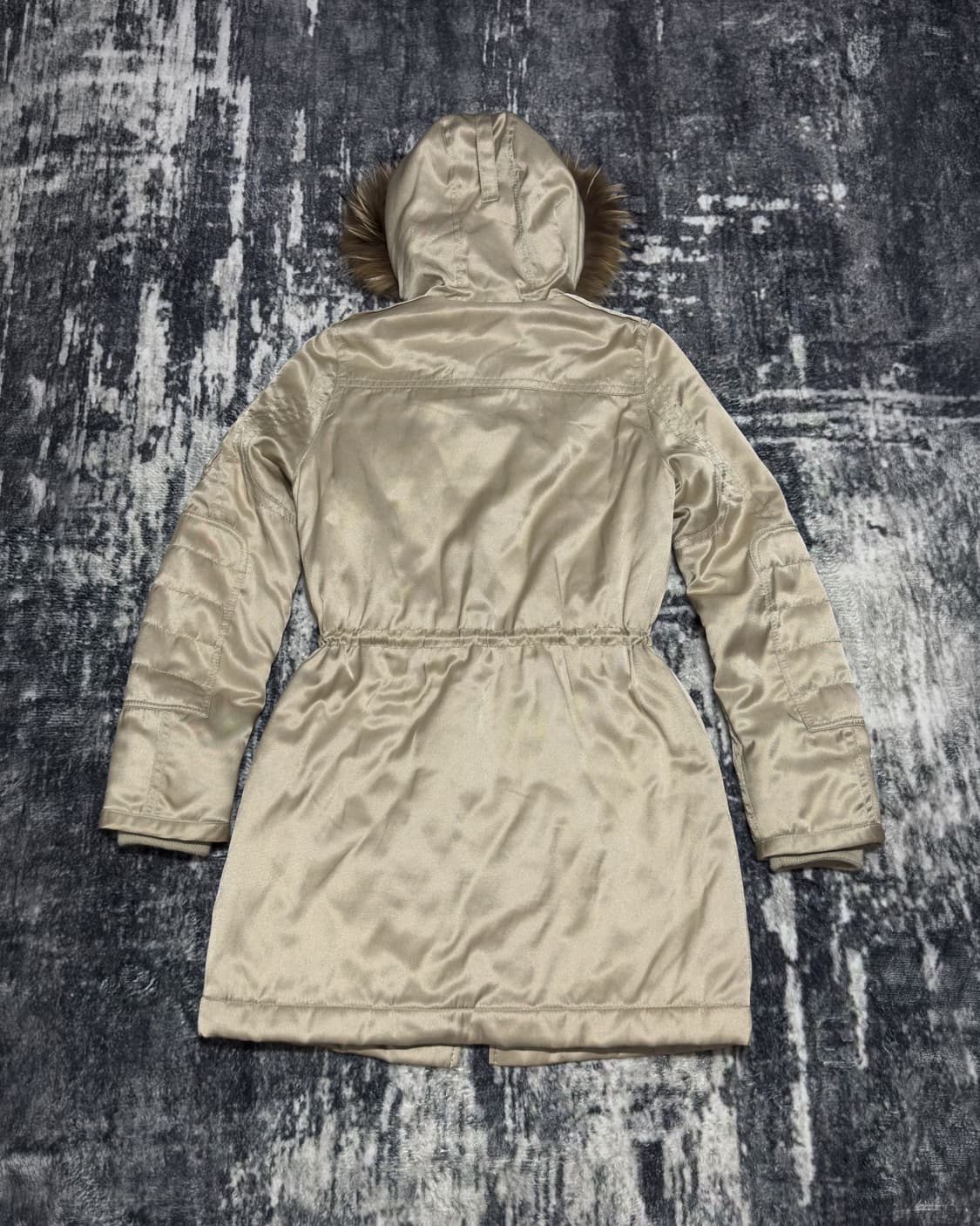 {Moussy} Racoon Fur Trim Utility Parka 상품이미지3