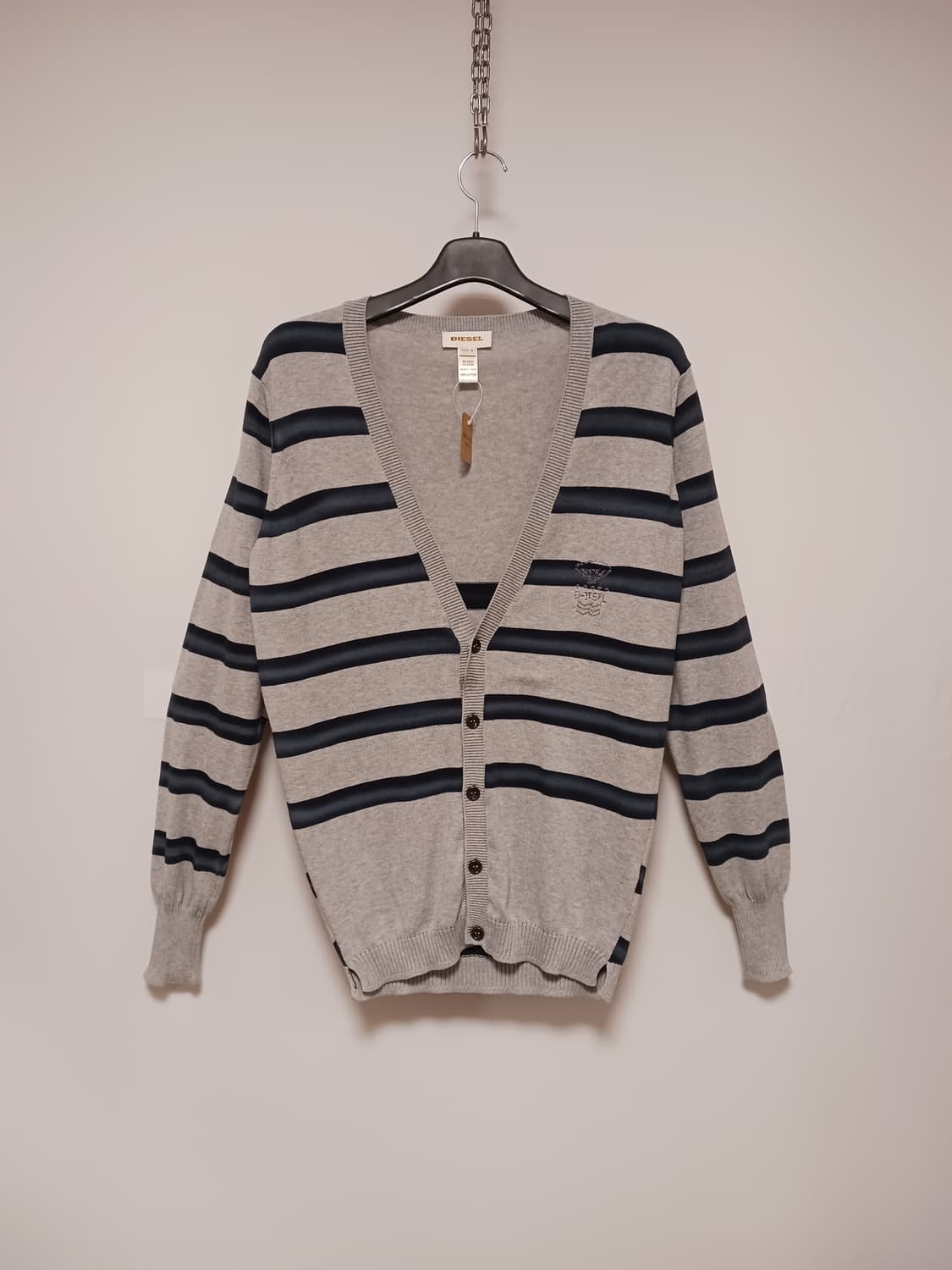 디젤 스트라이프 니트가디건 상품이미지1