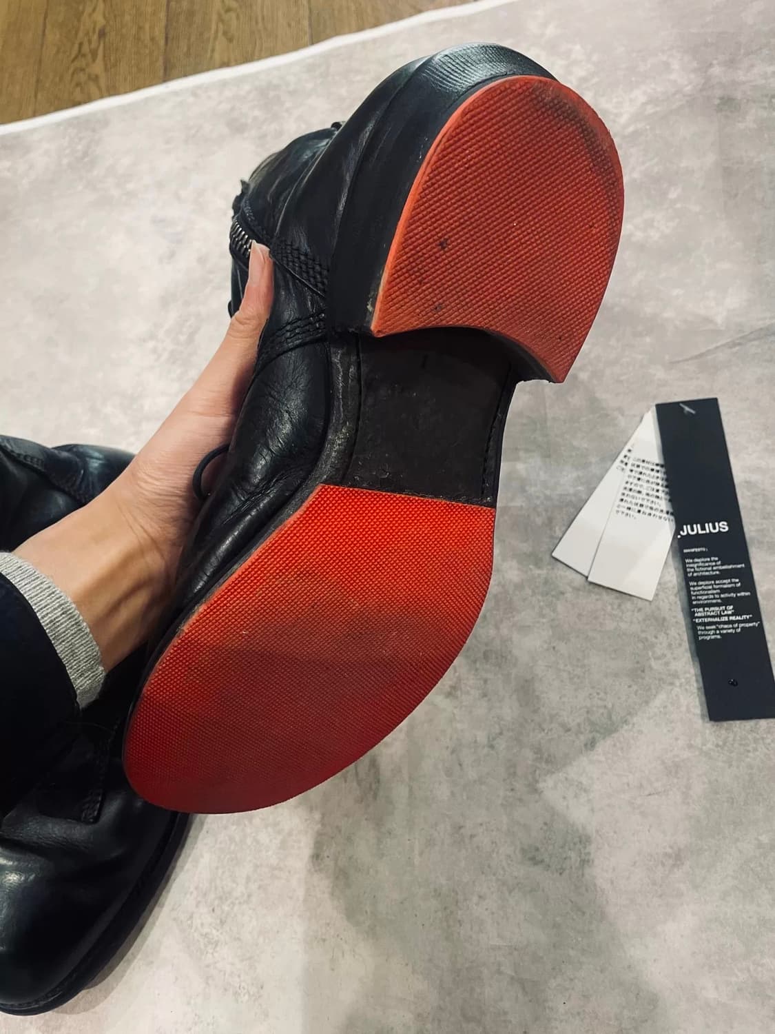 율리우스_7 09AW 런웨이 시그니쳐 부츠 42 상품이미지9