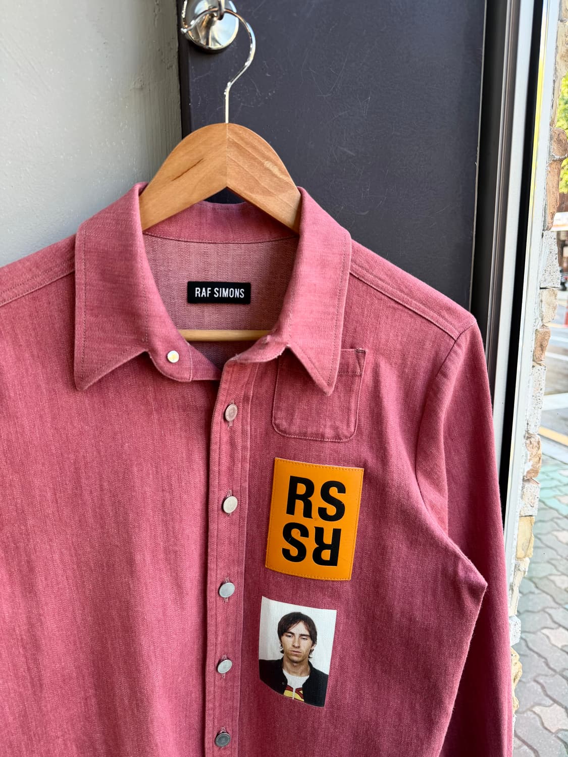 XS/ 라프시몬스 레더패치 셔츠자켓(기리보이.엑소 착용) 상품이미지5