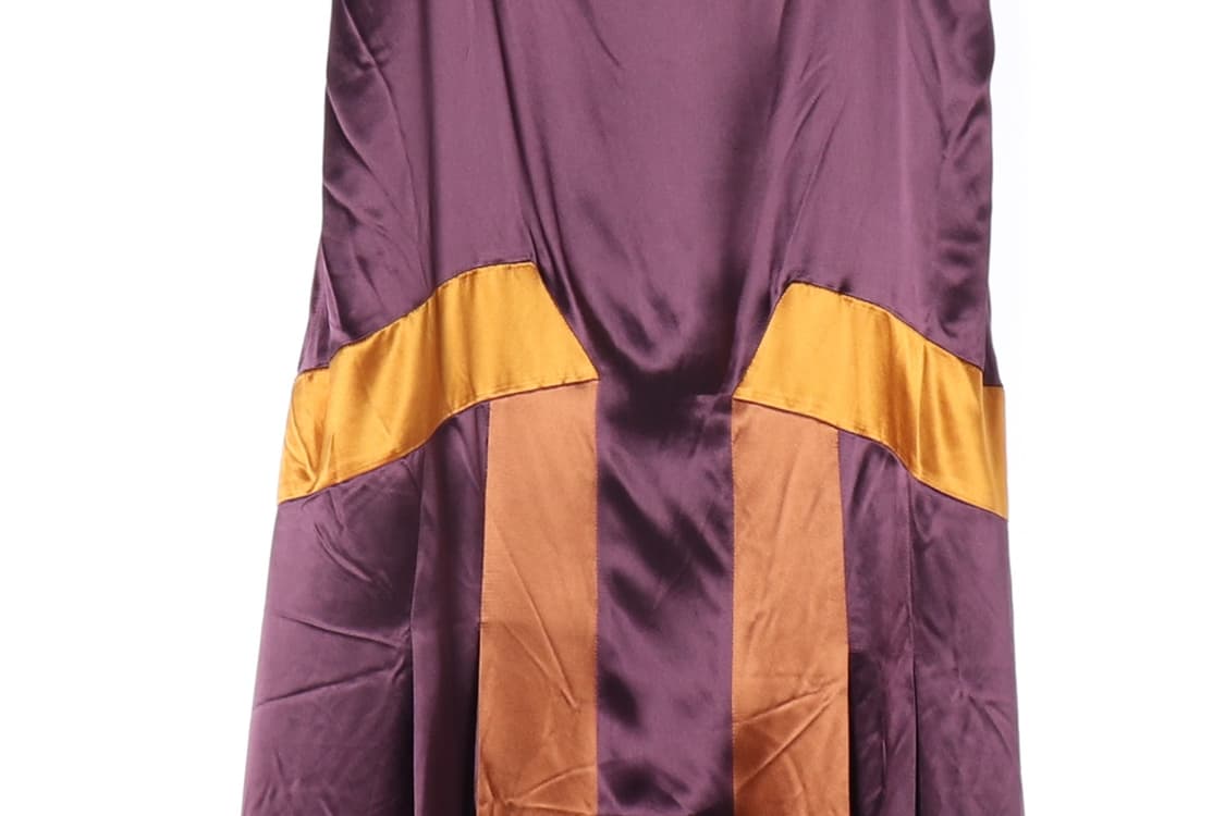 (새상품)[M]보테가베네타 실크 퍼플 민소매 나시 원피스 슬립드레스
 상품이미지3